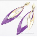 newest drop earring silver alloy earring design for lady/women piercing dangle in round shape